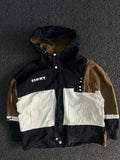 Colorblock Hooded Windbreaker Jacket – Lightweight Casual Zip-Up Outerwear