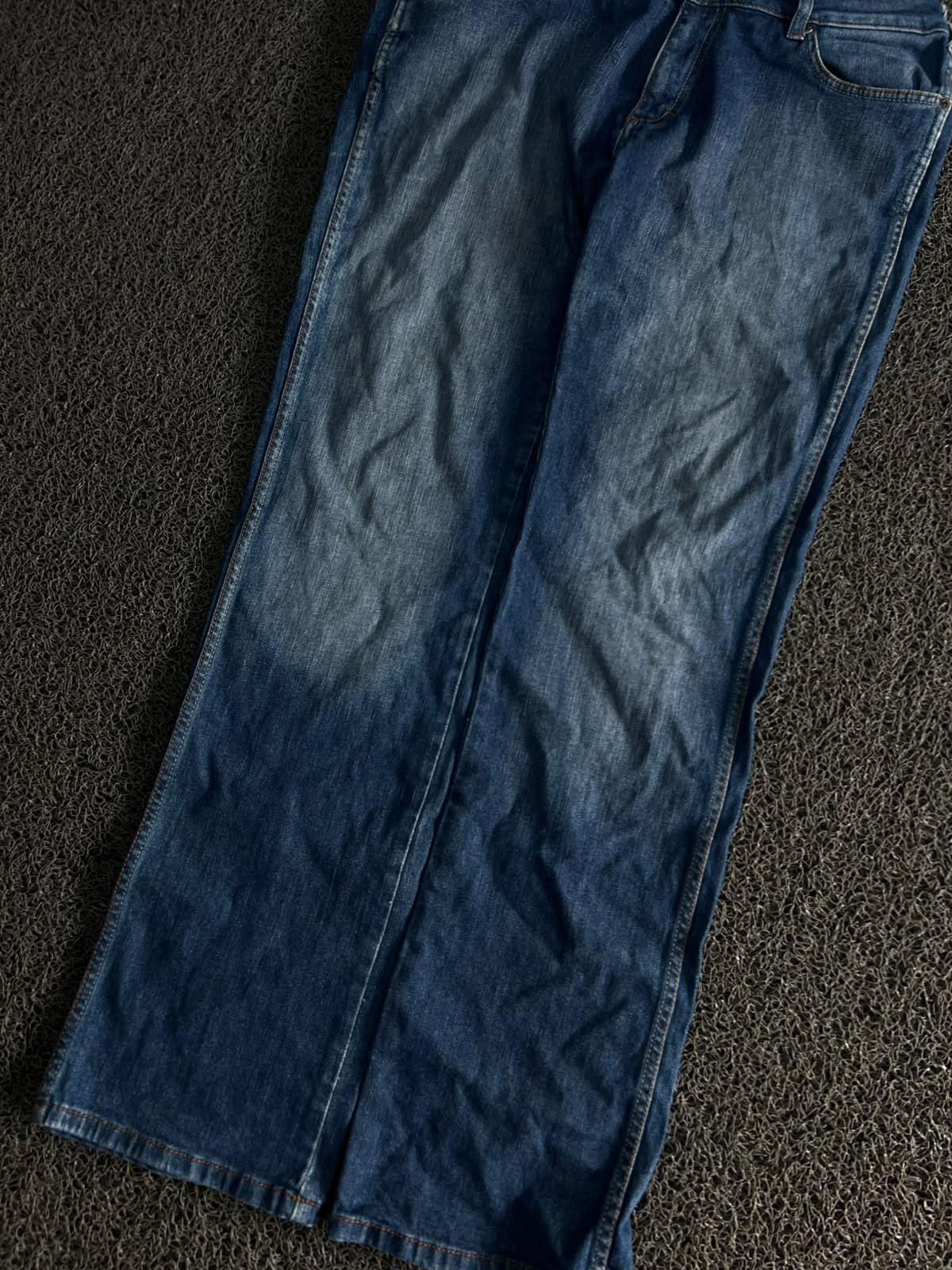 Wrangler Dark Wash Straight Leg Thrift Jeans