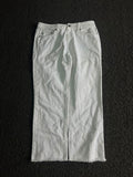 White Straight Leg Denim Jeans – Classic High Waist Fit