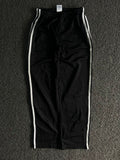Vintage Black Side Stripe Track Pants – Relaxed Fit Sports