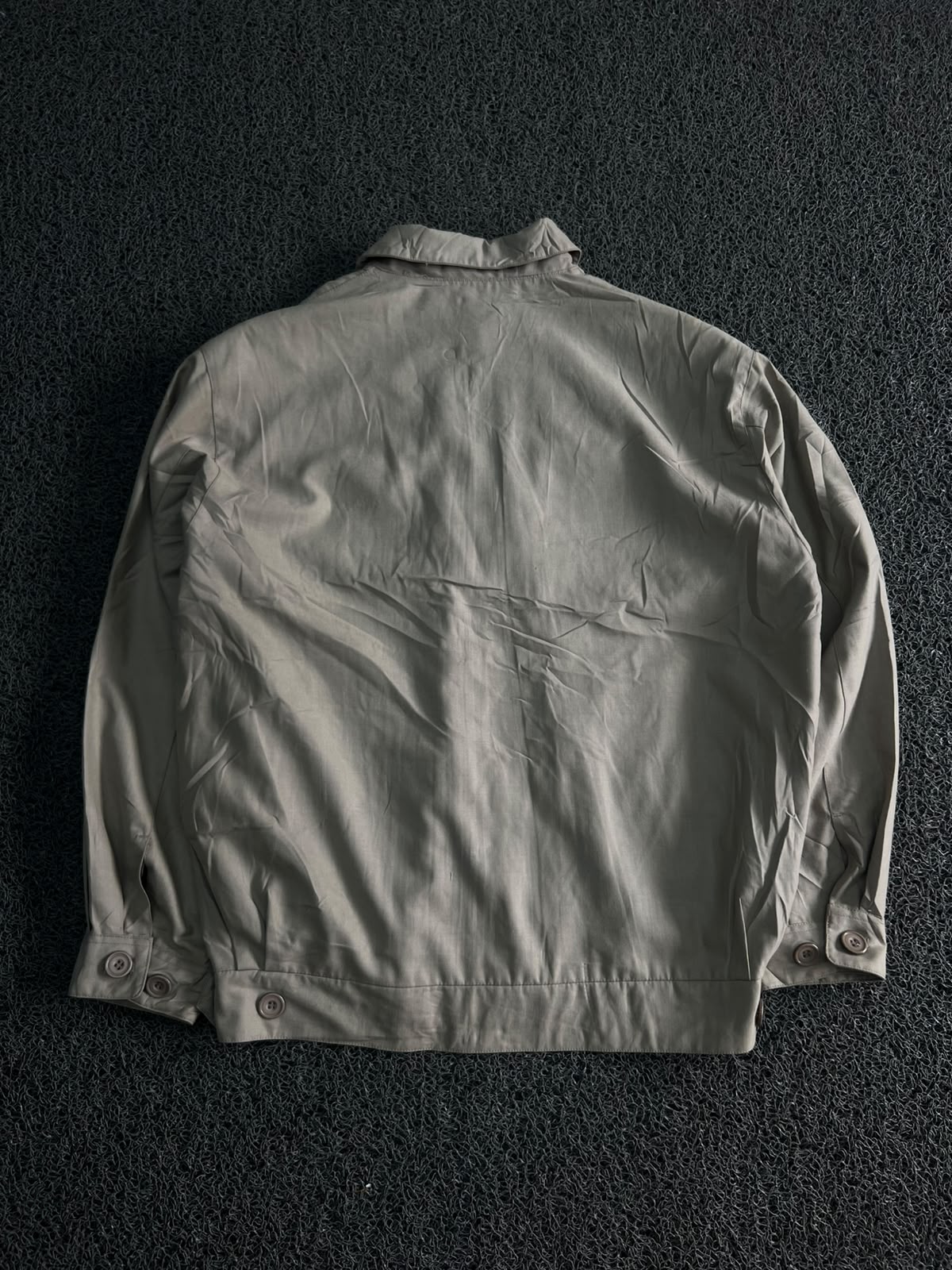 Xiong-Z Light Grey Zip-Up Casual Jacket