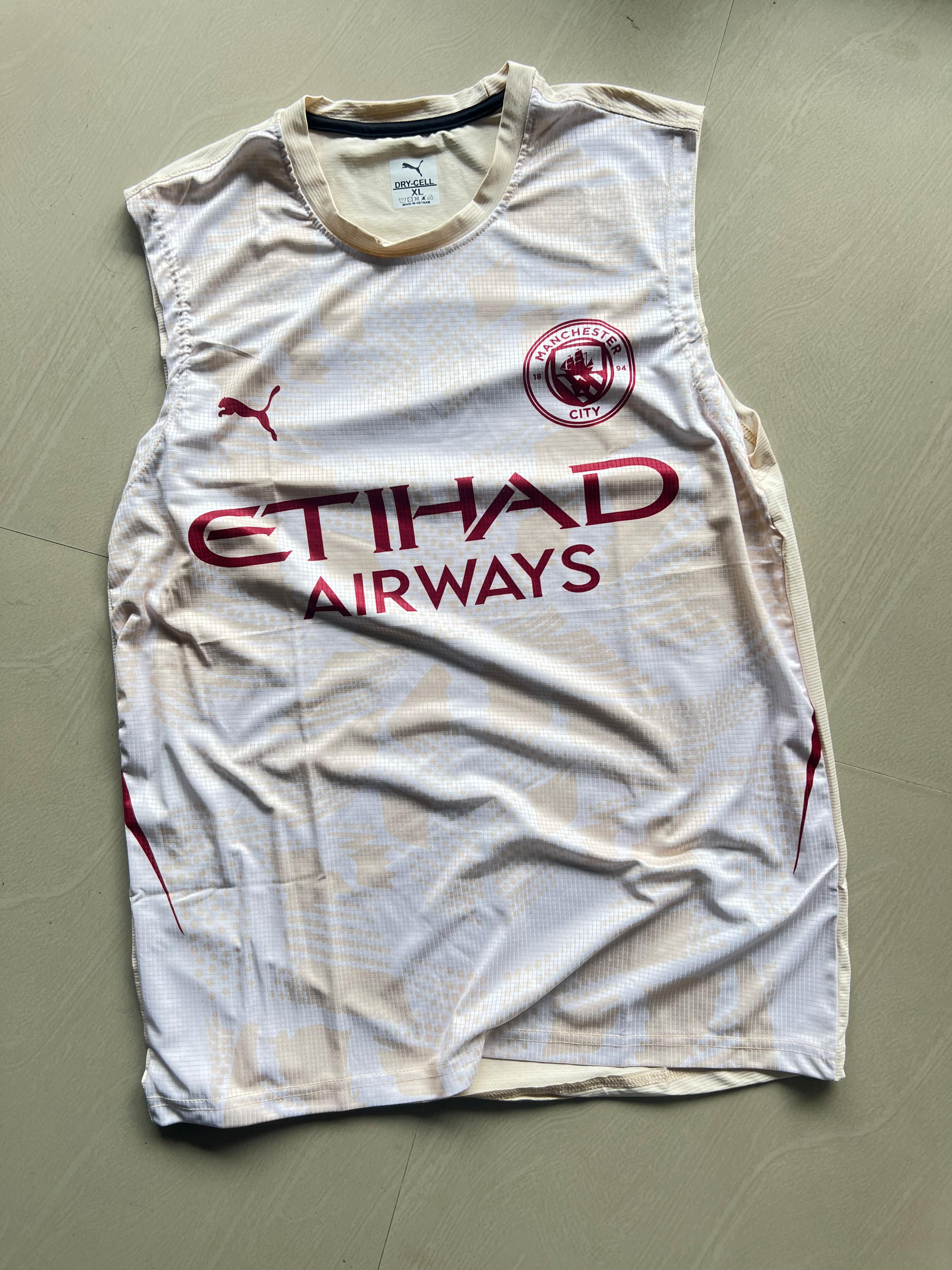 Manchester City Puma Sleeveless Training Jersey
