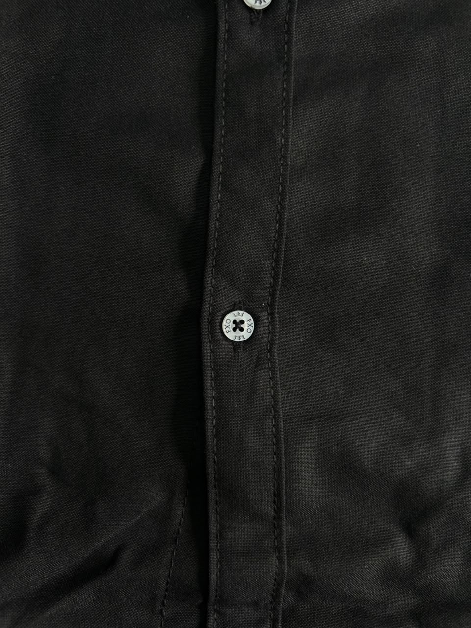 Classic Black Long Sleeve Button-Up Shirt