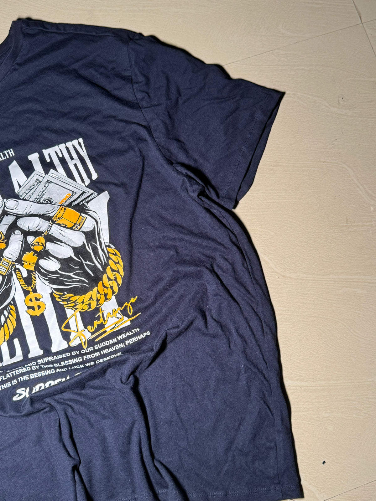 Sudden Wealth Graphic Oversized T-Shirt