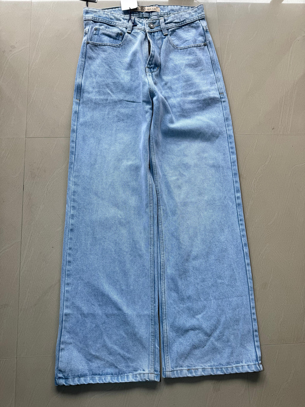 Ice Blue Wide Leg Jeans