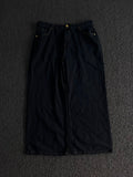 Thrifted Black Wide-Leg Denim Jeans