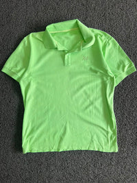 Men’s Neon Green Solid Polo T-Shirt