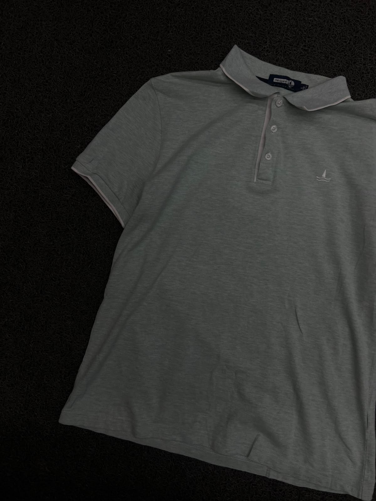 Polo T-Shirt with Embroidered Sailboat Logo