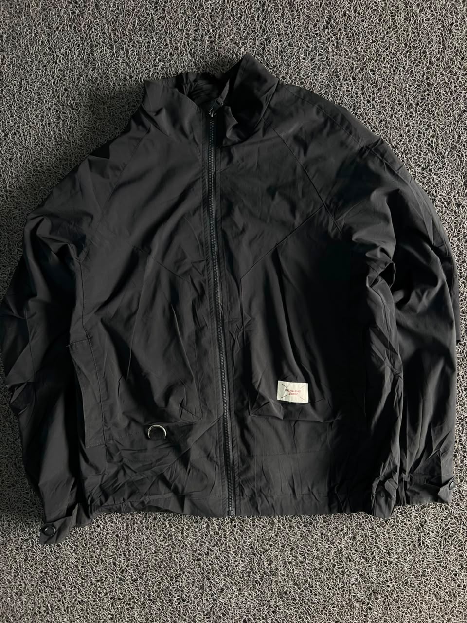 Lightweight Full-Zip Windbreaker Jacket – Stand Collar Casual Outerwear