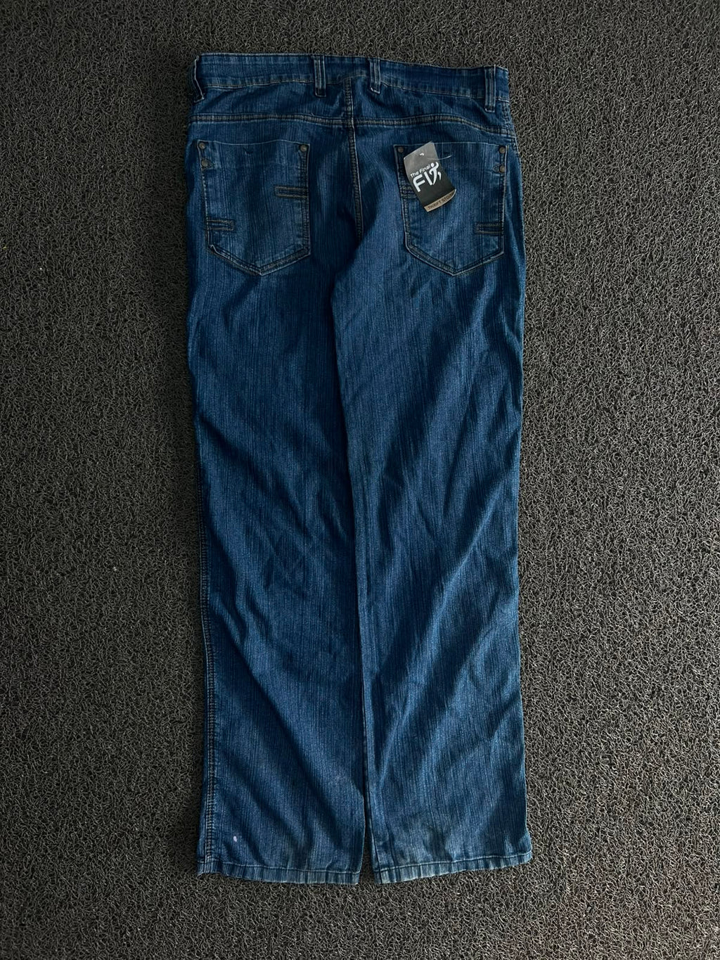Vintage FLY Blue Wash Straight Fit Denim Jeans ⚠️ No Button