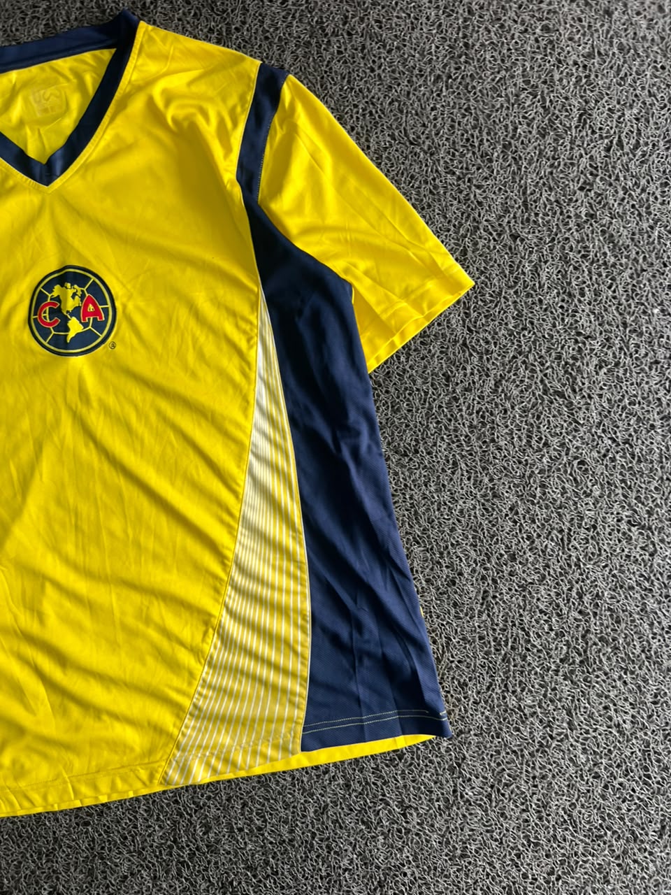 Yellow & Navy Blue Graphic Sports T-Shirt