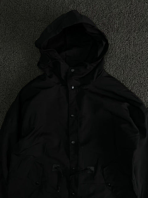 Black Hooded Utility Parka Jacket 🖤
