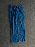 Vintage Dark Wash Wide Leg Thrift Jeans