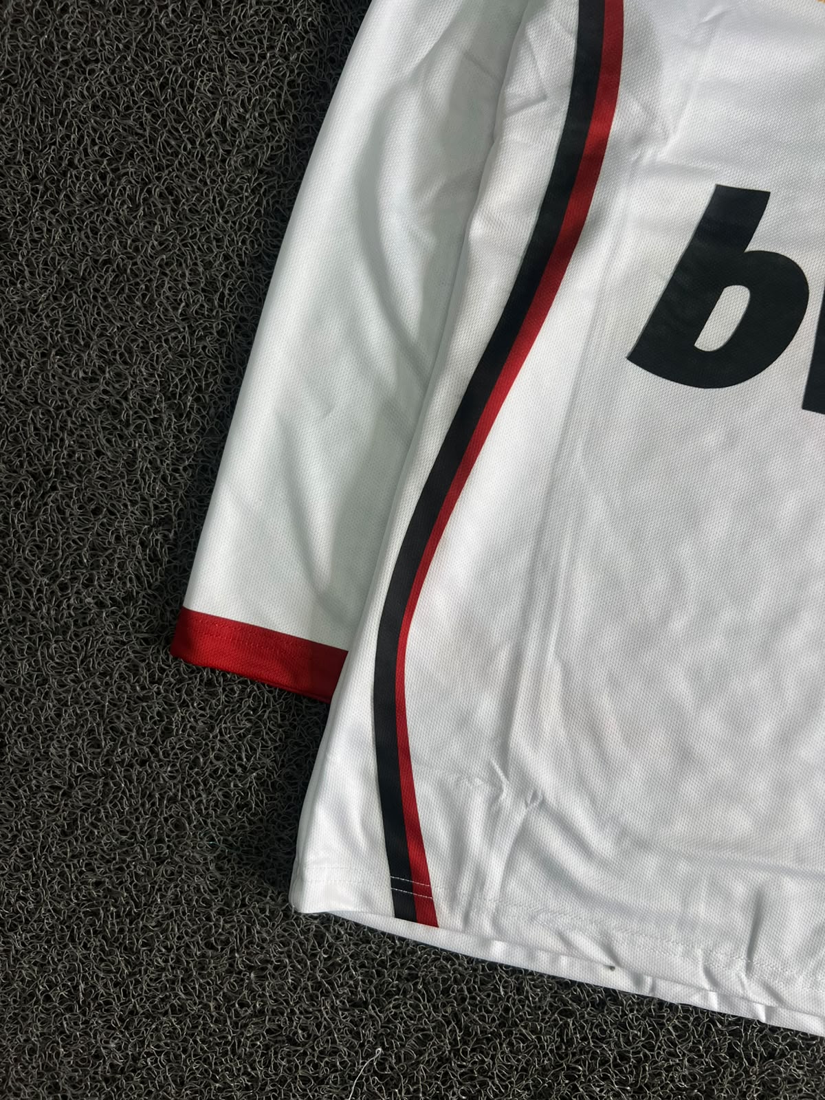 AC Milan 2025/26 Away Jersey – Rafael Leão #10 Long Sleeve | White | UEFA Champions League Edition