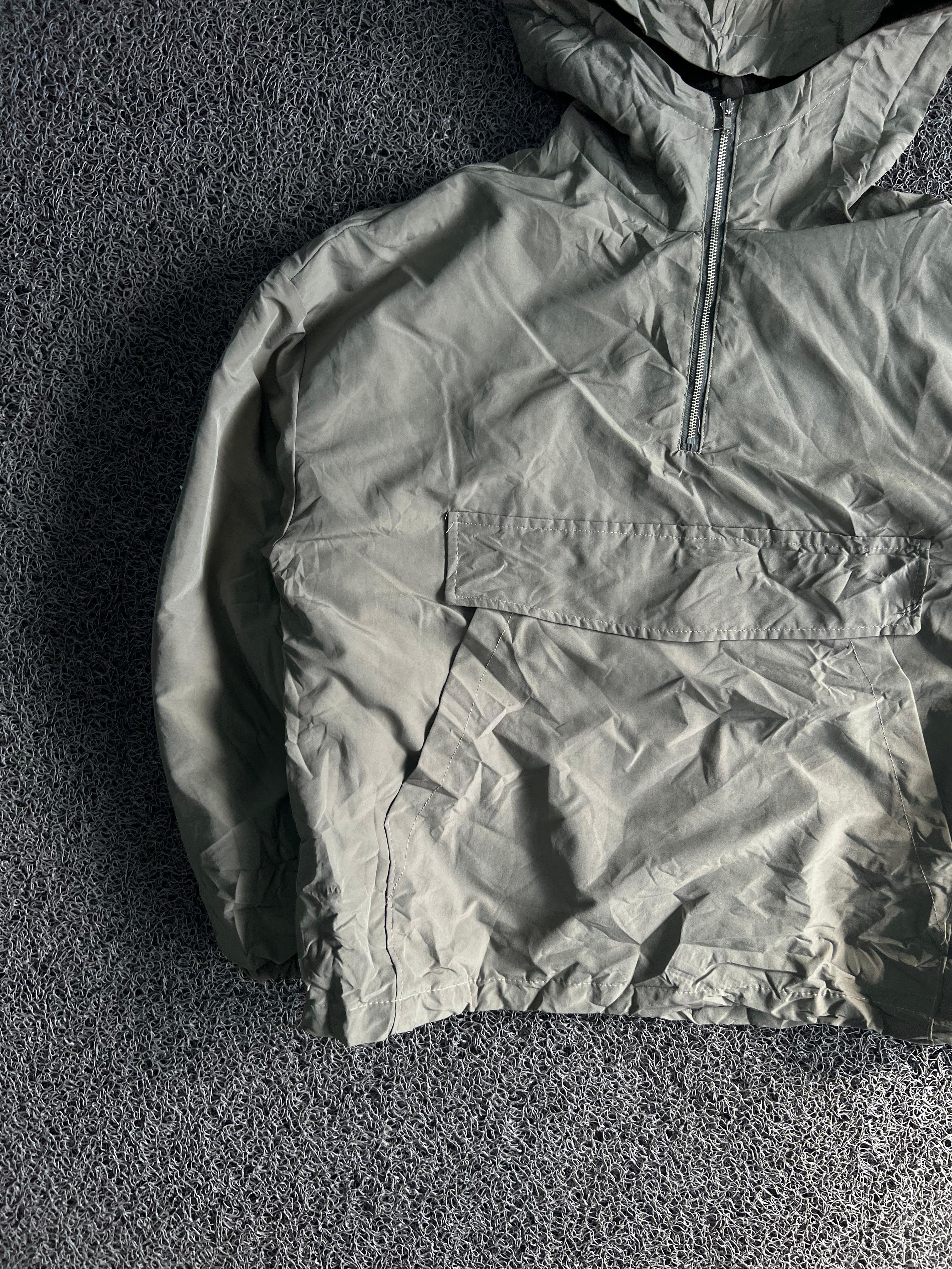 Half-Zip Hooded Anorak Jacket