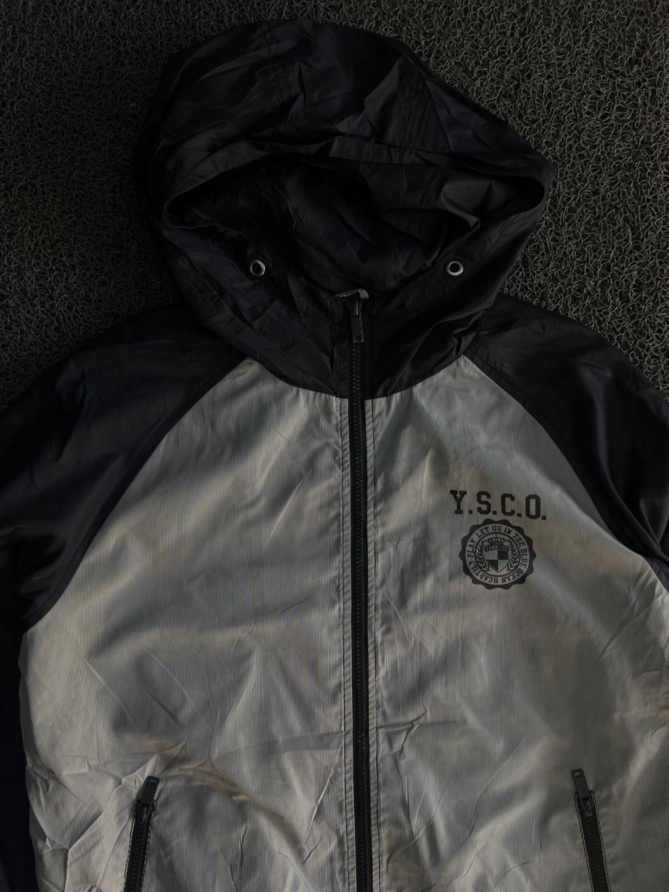 Black & White Lightweight Hooded Windbreaker Jacket