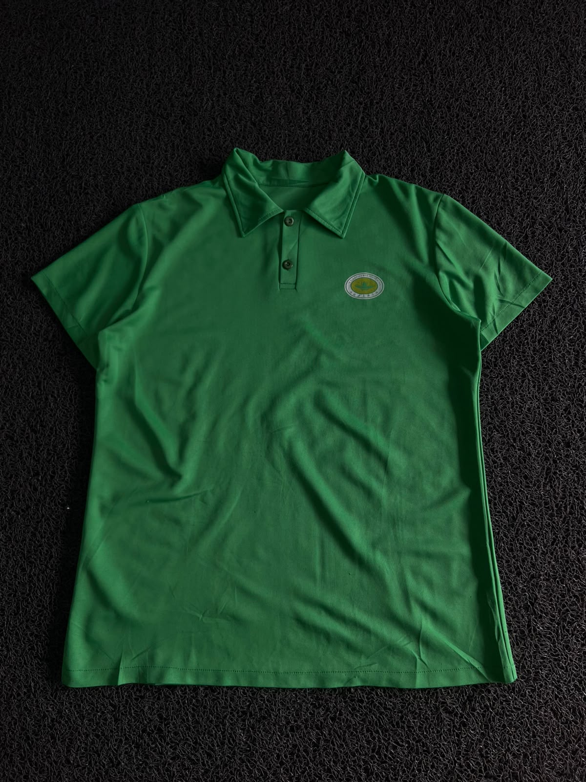 Classic Green Polo T-Shirt with Embroidered Logo