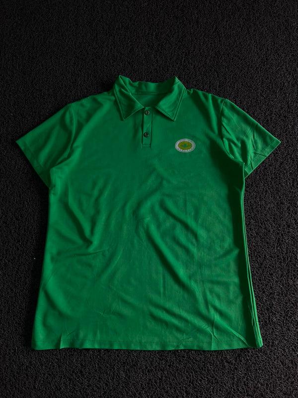 Classic Green Polo T-Shirt with Embroidered Logo