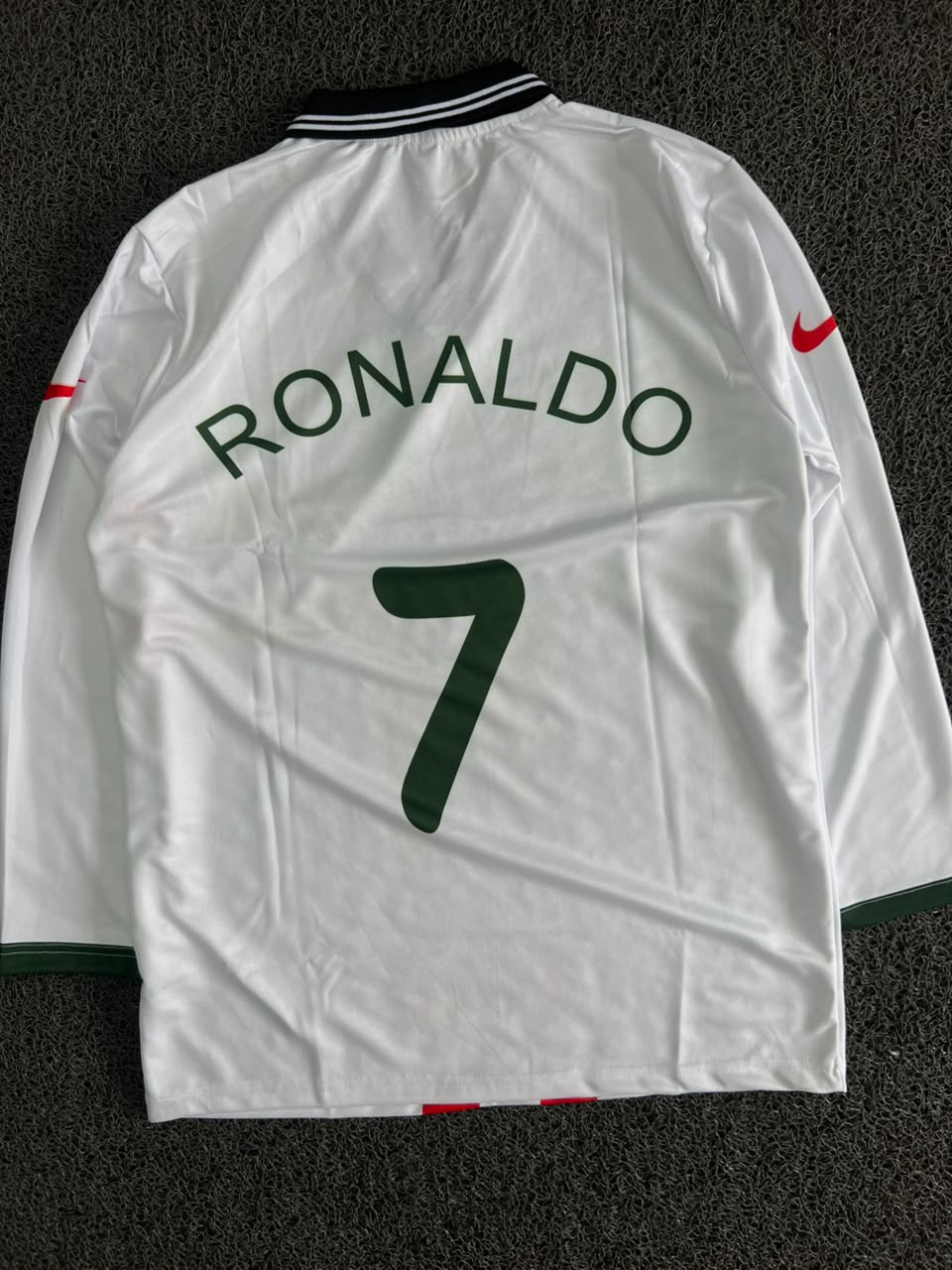 Portugal 2012 Euro Semi-Final Special Edition Cristiano Ronaldo #7 Long Sleeve Football Jersey