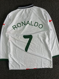 Portugal 2012 Euro Semi-Final Special Edition Cristiano Ronaldo #7 Long Sleeve Football Jersey