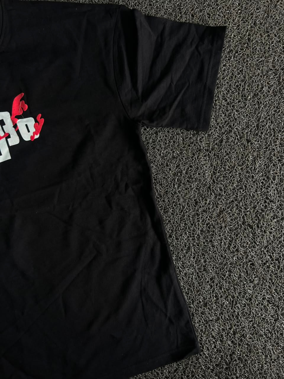 Rawdhram Oversized Black T-Shirt Graphic