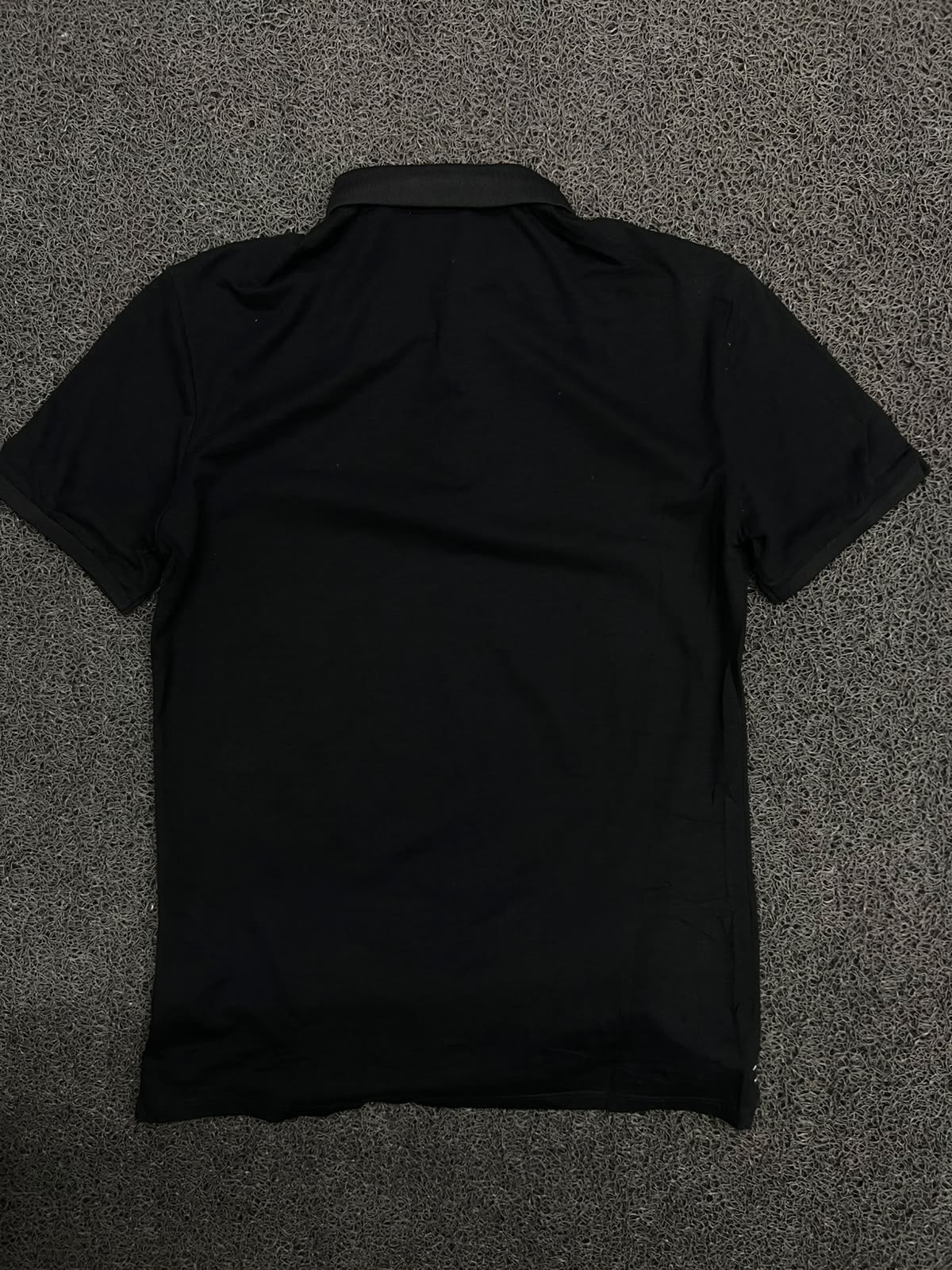 Polo T-Shirt with White “Let It Be” Graphic Print