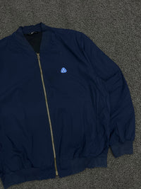 Navy Blue Classic Bomber Jacket