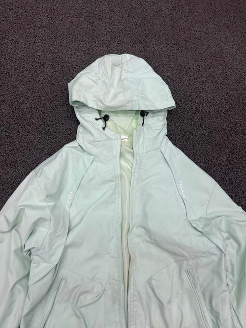 Green Hooded Lightweight Windbreaker Jacket ⚠️ No Zip
