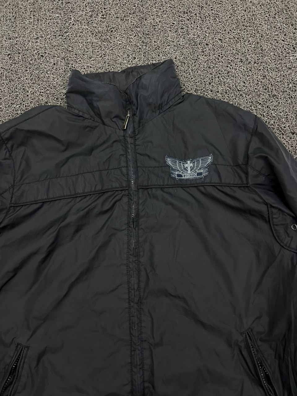 Vintage Lightweight Full Zip Windbreaker Jacket with Chest Logo