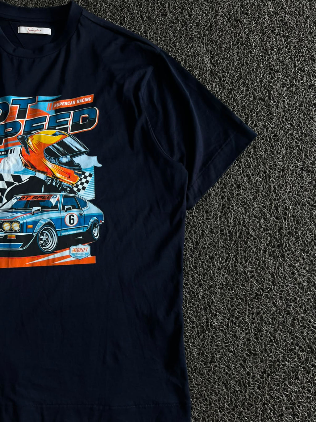Hot Speed Supercar Racing Graphic  T-Shirt
