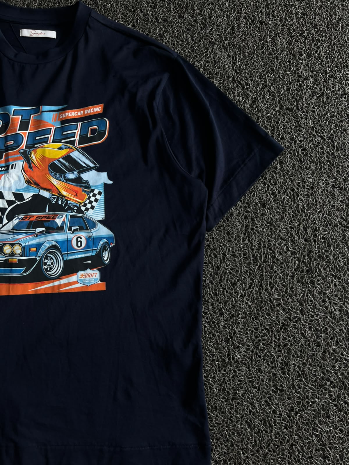 Hot Speed Supercar Racing Graphic  T-Shirt