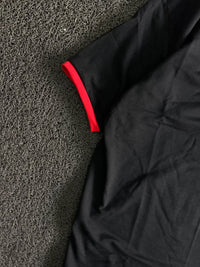 Black & Red Contrast Trim Crew Neck T-Shirt
