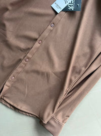 Men's Premium Dusty Rose Textured Full Sleeve Shirt
