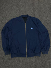 Navy Blue Classic Bomber Jacket
