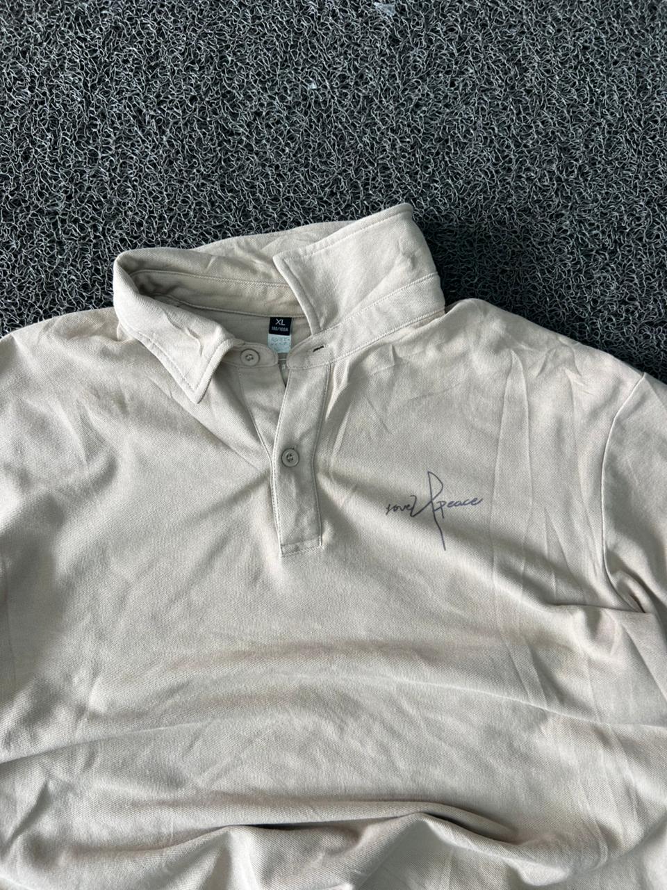 Men's Off-White Embroidered Polo T-Shirt – Classic Regular Fit