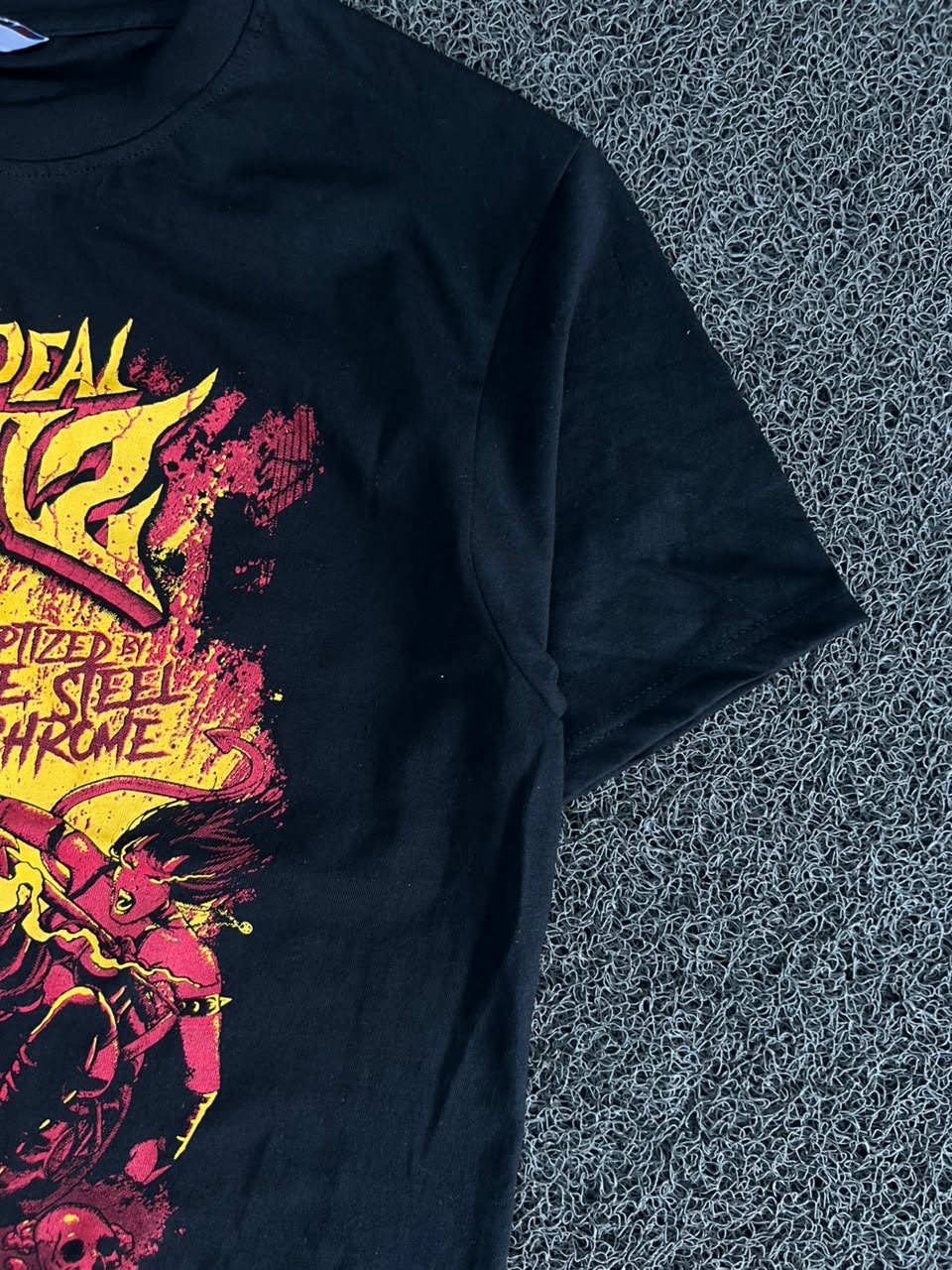 Mean Deal Devil Graphic Motorcycle T-Shirt – Streetwear Biker Tee