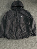 Black Lightweight Hooded Windbreaker Jacket – Full Zip Water-Resistant Outdoor Coat