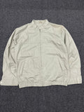 Vintage Stand Collar Zip-Up Casual Jacket