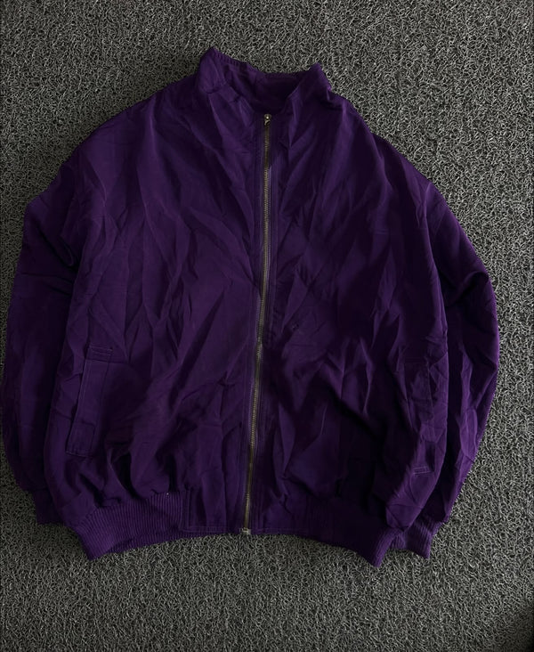 Vintage Purple Zip-Up Jacket