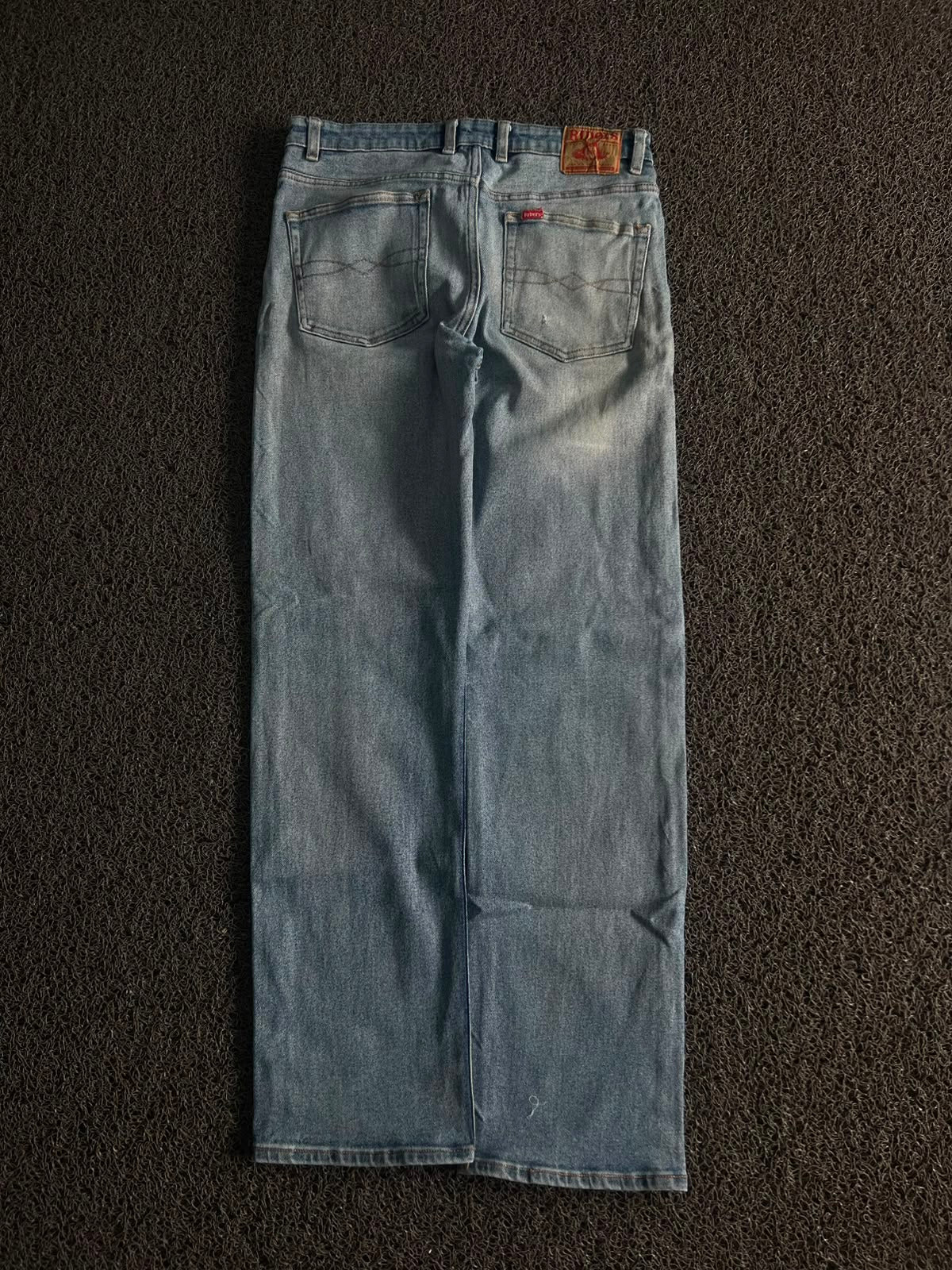 Vintage Light Wash Wide Leg Denim Jeans – Relaxed Fit Blue Jeans