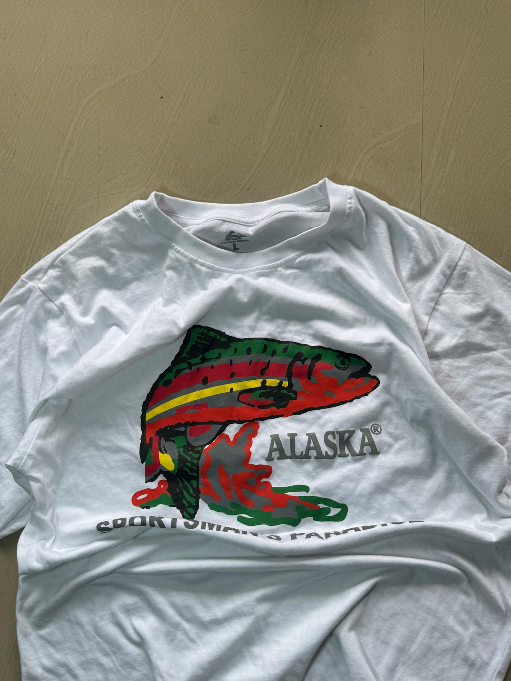 Alaska Fish Graphic Oversized T-Shirt