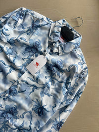 Premium Floral Print Button-Up Shirt
