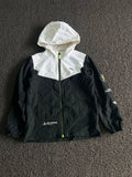 Anta Running Colorblock Hooded Windbreaker Jacket – Black & White