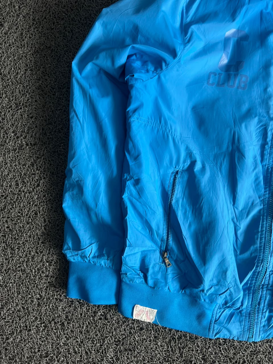 XTEP Club Athlete Blue Lightweight Zip Windbreaker Jacket