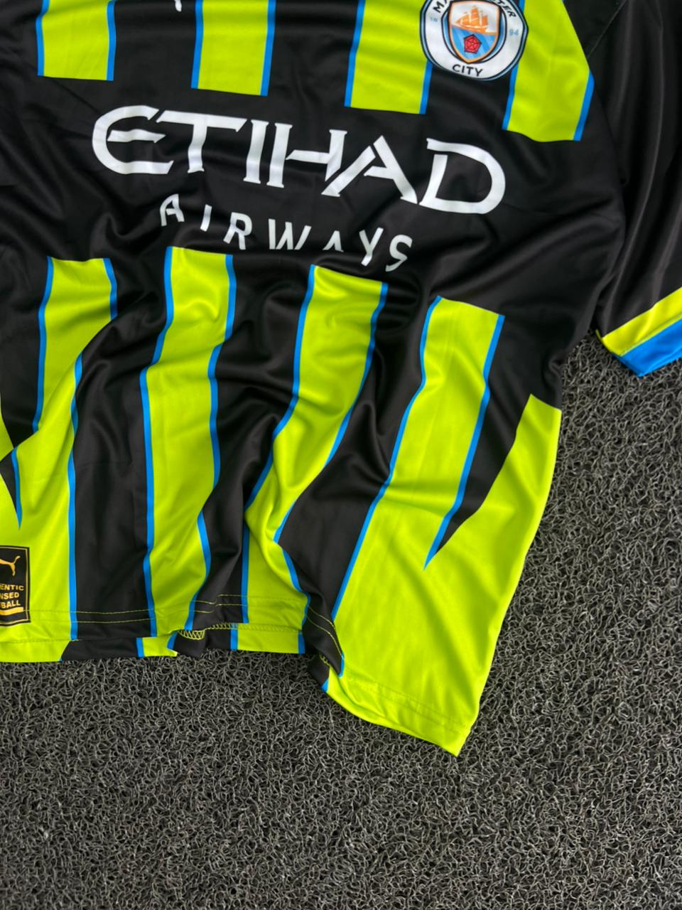 Manchester City Black & Neon Green Special Edition Five Sleeve Jersey – Foden 47