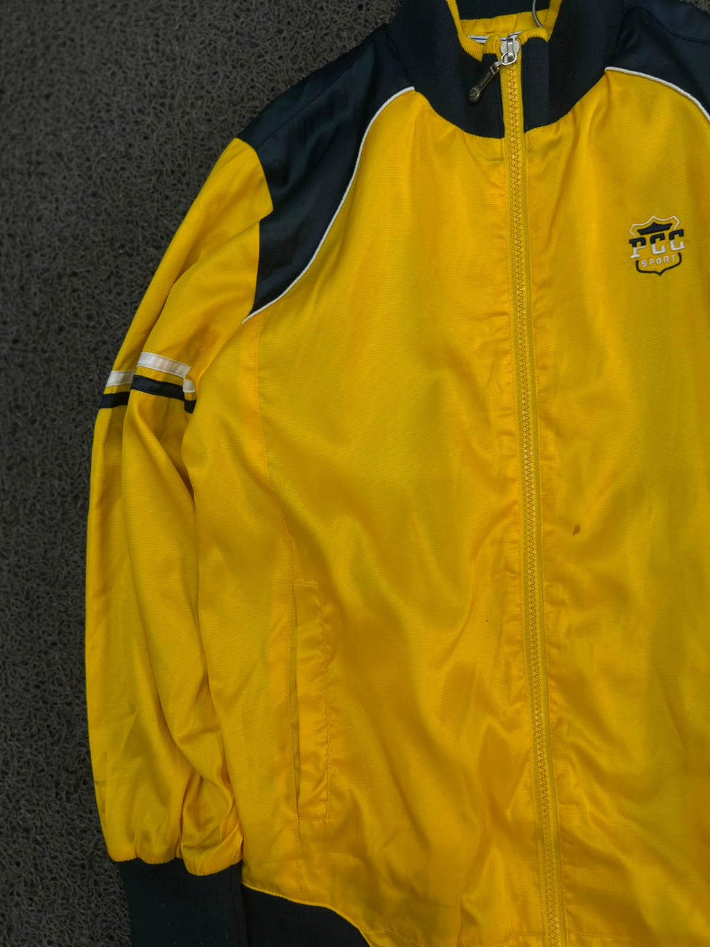 Vintage Yellow Performance Track Jacket