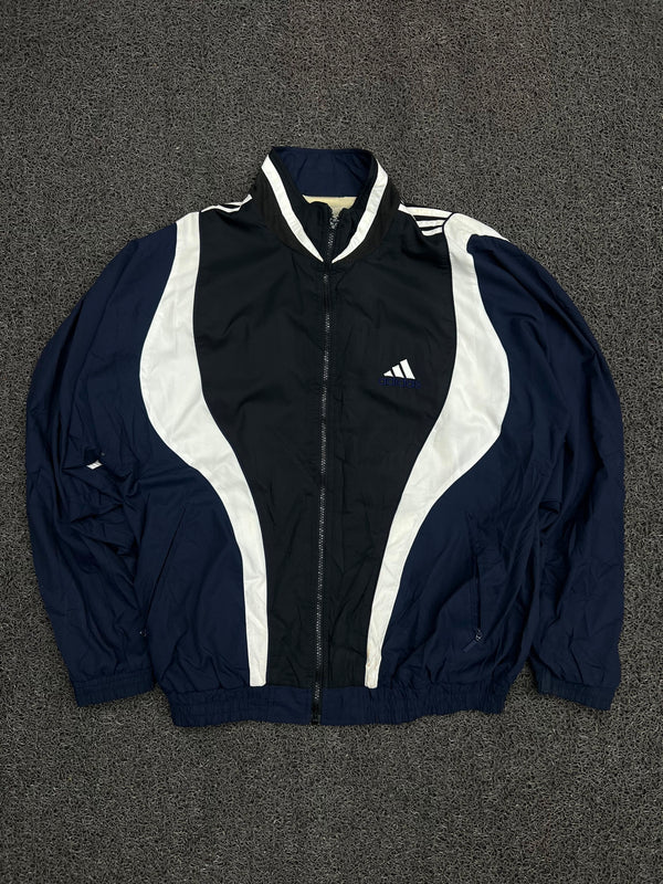 Vintage Adidas Colorblock Track Jacket – Full-Zip Sports Windbreaker