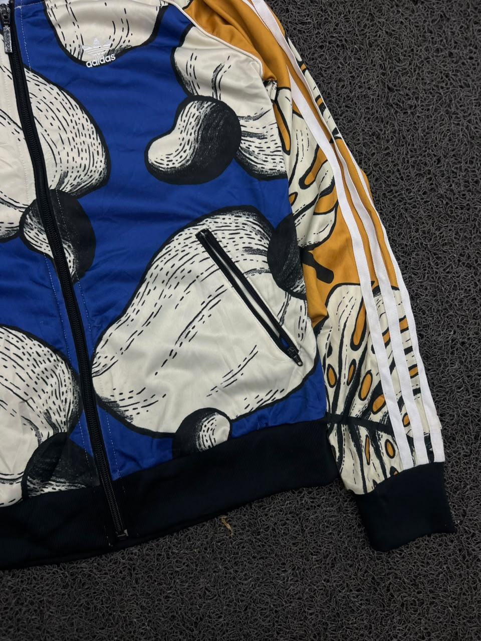 Adidas Originals Graphic Print Track Bomber Jacket | Full Zip