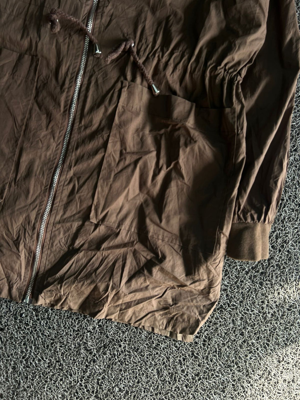 Burberry Brown Lightweight Zip-Up Utility Jacket