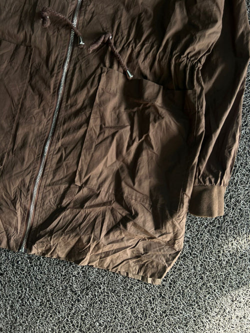 Burberry Brown Lightweight Zip-Up Utility Jacket